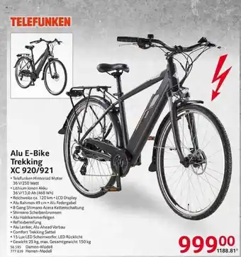 Selgros Alu E-bike Trekking Xc 920-921 Angebot