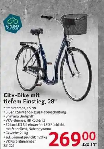 Selgros City-bike Mit Tiefem Einstieg, 28 Angebot