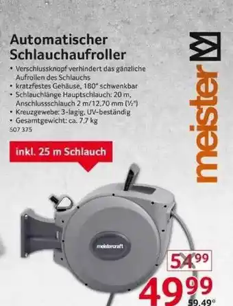 Selgros Automatischer Schlauchaufroller Angebot