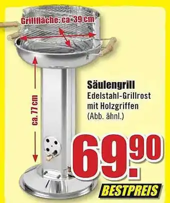 B1 Discount Baumarkt Säulengrill Angebot