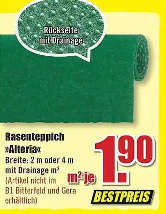 B1 Discount Baumarkt Rasenteppich „alteria“ Angebot