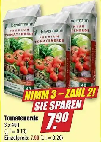 B1 Discount Baumarkt Tomatenerde Angebot