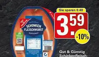 WEZ Gut & Günstig Schinkenfleisch- Angebot