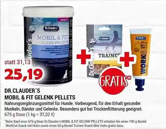 Zookauf Dr. Clauder's Mobil & Fit Gelenk Pellets Angebot