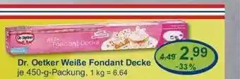 V Markt Dr Oetker Weiße Fondant Decke Angebot