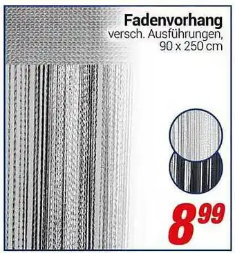 CENTERSHOP Fadenvorhang Angebot