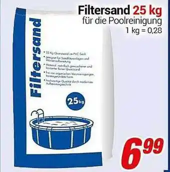 CENTERSHOP Filtersand 25 Kg Angebot