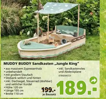 Globus Baumarkt Muddy Buddy Sandkasten „jungle King“ Angebot