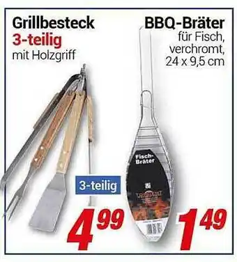 CENTERSHOP Grillbesteck, Bbq-bräter Angebot