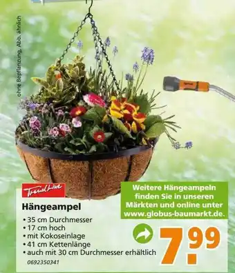 Globus Baumarkt Trend Line Hängeampel Angebot