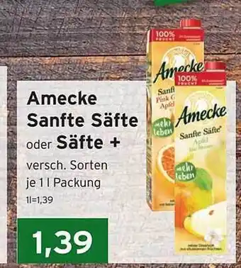 CAP Markt Amecke Sanfte Säfte Oder Säfte+ Angebot