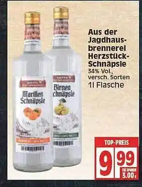 Edeka Aus Der Jagdhaus Brennerei Herzstück Schnäpsie Angebot