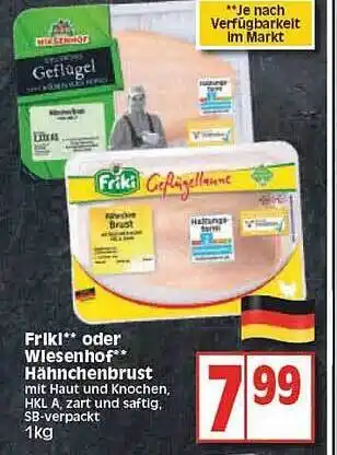 Edeka Friki Oder Wiesenhof Hähnchenbrust Angebot