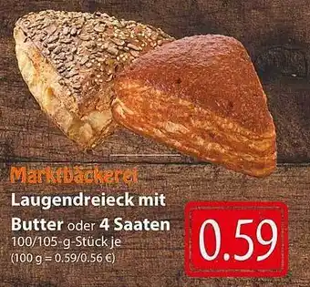 Famila Nord Ost Marktbäckerei Laugendreieck Mit Butter Oder 4 Saaten Angebot