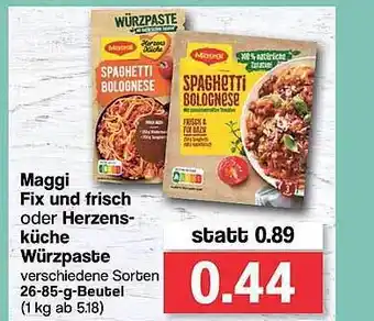 Famila Nord West Maggi Fix Und Frisch Oder Herzensküche Würzpaste Angebot