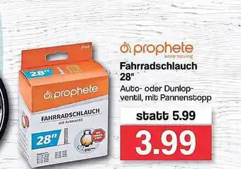 Famila Nord West Prophete Fahrradschlauch 28 Angebot