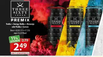 Getränkeland Three Sixty Premix Angebot