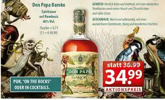 Getränkeland Don Papa Baroko Spirituose Auf Rumbasis Angebot