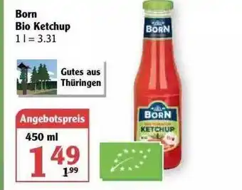 Globus Born Bio Ketchup Angebot