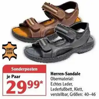 Globus Herren-sandale Angebot