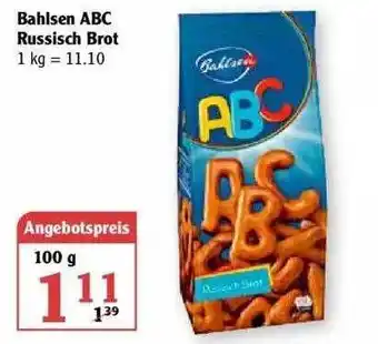 Globus Bahlsen Abc Russisch Brot Angebot