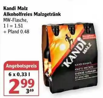 Globus Kandi Malz Alkoholfreies Malzgetränk Angebot