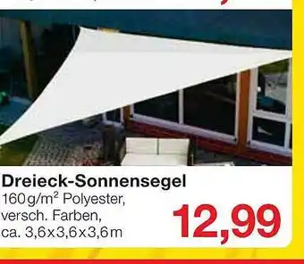 Jawoll Dreieck-sonnensegel Angebot