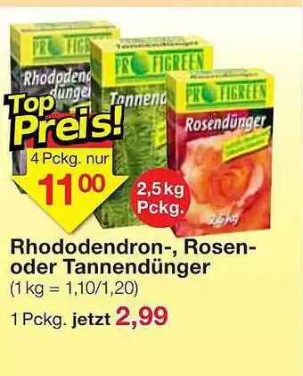 Jawoll Profigreen Rhododendron-, Rosen- Oder Tannendünger Angebot