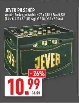 Marktkauf Jever Pilsener Angebot