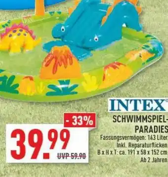 Marktkauf Intex Schwimmspiel-paradies Angebot