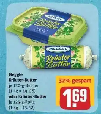 REWE Meggle Kräuter-butter Oder Krüter-butter Angebot