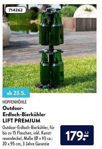 Aldi Nord Hopfenhöhle Outdoor-erdloch-bierkühler Lift Premium Angebot