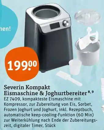 tegut Severin Kompakt Eismaschine & Joghurtbereiter Angebot