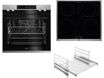 Saturn Aeg hz627m2i7r serie 6000 sensecook mit kerntemperatursensor (mit pyrolyse + wifi) , einbauherdset (induktionskochfeld, a++,  Angebot