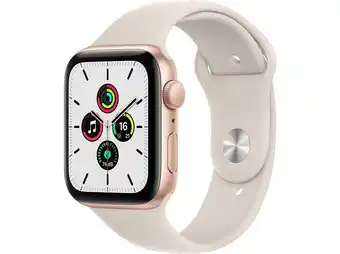 Saturn Apple watch se (gps) 44mm smartwatch aluminium fluorelastomer, 140 -220 mm, armband: polarstern, gehäuse: gold Angebot