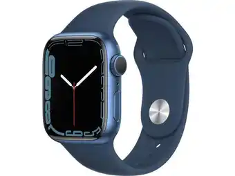 Saturn Apple watch series 7 (gps) 41mm smartwatch fluorelastomer, 130 - 200 mm, armband: blau, gehäuse: blau Angebot