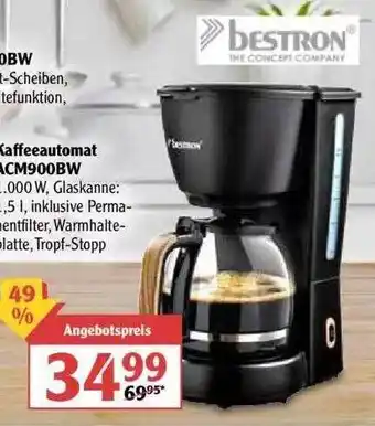 Globus Kaffeeautomat Acm900vw Bestron Angebot