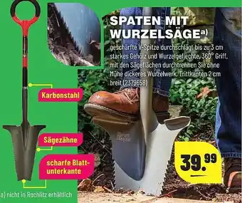 Leitermann Baumarkt Spaten Mit Wurzelsäge Angebot