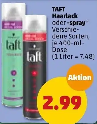 PENNY Taft Haarlack oder spray 400 ml Dose Angebot