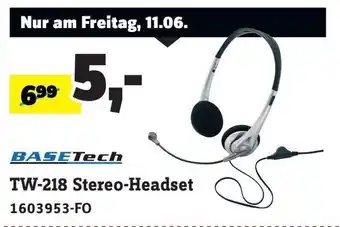 Conrad Basetech TW-218 Stereo Headset Angebot