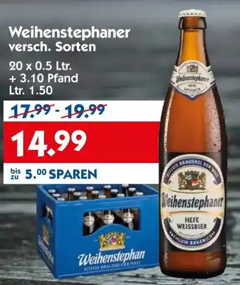 Hol'ab Getränkemarkt Weihenstephaner 20x0,5L Angebot