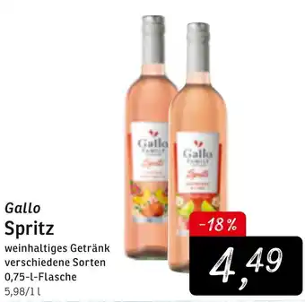 KONSUM Gallo Spritz 0,75 L Flasche Angebot