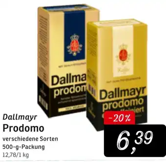 KONSUM Dallmayr Prodomo 500 g Packung Angebot