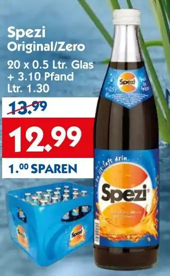 Hol'ab Getränkemarkt Spezi Original/Zero 20x0,5L Angebot