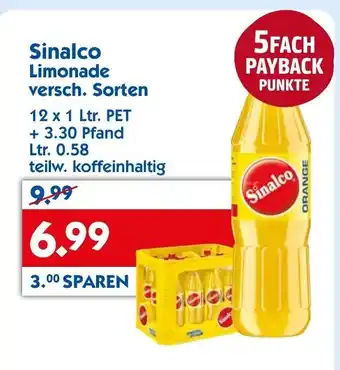 Hol'ab Getränkemarkt Sinalco Limonade 12x1L Angebot