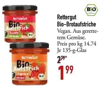 Galeria Markthalle Rettergut Bio Brotaufstriche 135 g Glas Angebot