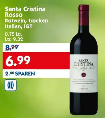 Hol'ab Getränkemarkt Santa Cristina Rosso Rotwein, trocken Italien, IGT 0,75L Angebot