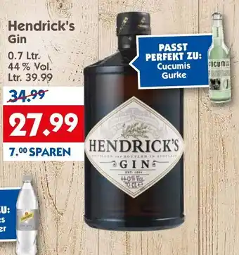 Hol'ab Getränkemarkt Hendrick's Gin 0,7L Angebot