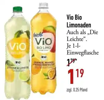 Galeria Markthalle Vio Bio Limonaden 1 L Einwegflasche Angebot