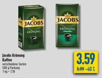 diska Jacobs Krönung Kaffee 500 g Angebot